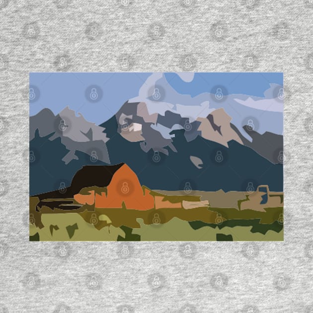 Grand Teton Painting by gktb